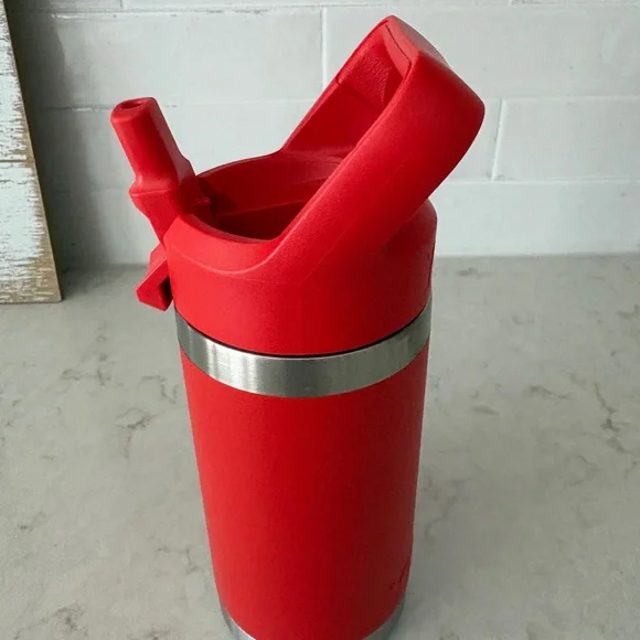 Brand New Yeti Rambler Jr 12 oz Kids Bottle Canyon Red - Picture 13 of 15